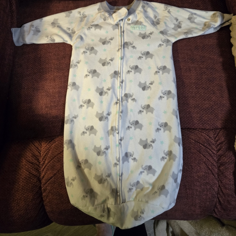 Child of Mine Gray and White Baby Sleep Sack